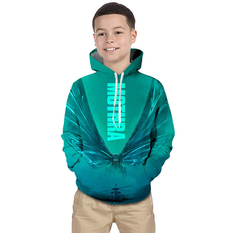 Kid Boy Girl 3D Monster Print Hoodie