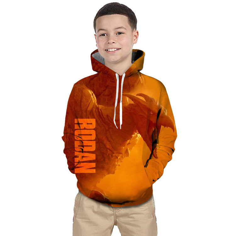 Kid Boy Girl 3D Monster Print Hoodie