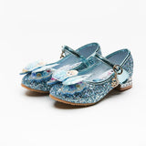 Girls Sequins Show Crystal High-heeled Shoes