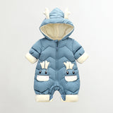 Baby Jumpsuit Cotton Crawler Newborn Plush Thick Romper