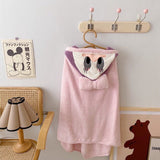 Kids Cartoon Donald Duck Towel Mickey Shawl Pajamas Bathrobe