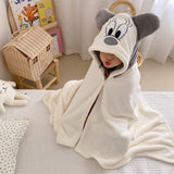 Kids Cartoon Donald Duck Towel Mickey Shawl Pajamas Bathrobe