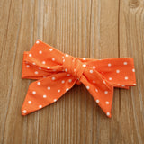 Kid Baby Girl Polka Dot Pumpkin Suspenders Halloween Thanksgiving 2 Pcs Sets