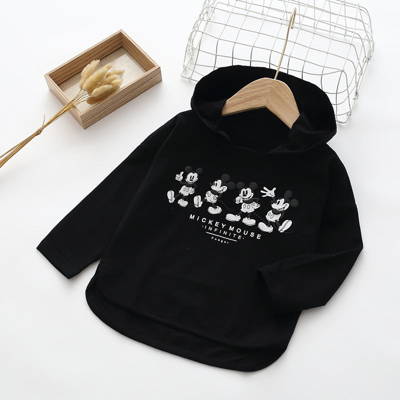 Kid Girl Cartoon Printed Shirts Boys Long Sleeve Pullover