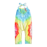 Kid Baby Girl Onesie Crawl Suit Harpy Sleeveless Tie Dye Rompers