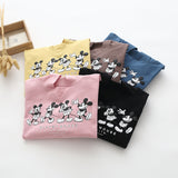 Kid Girl Cartoon Printed Shirts Boys Long Sleeve Pullover