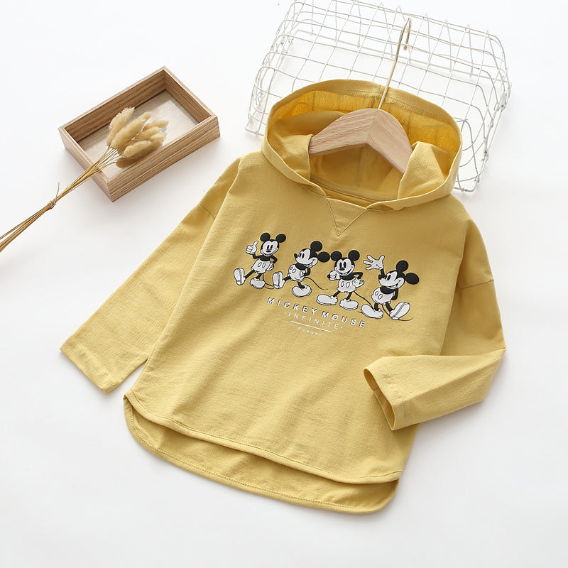Kid Girl Cartoon Printed Shirts Boys Long Sleeve Pullover