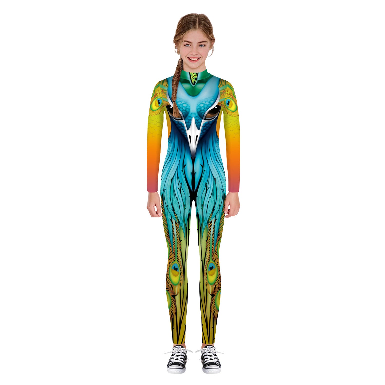 Family Matching Parent-child Long Sleeve Jumpsuit Digital Printing Pajamas