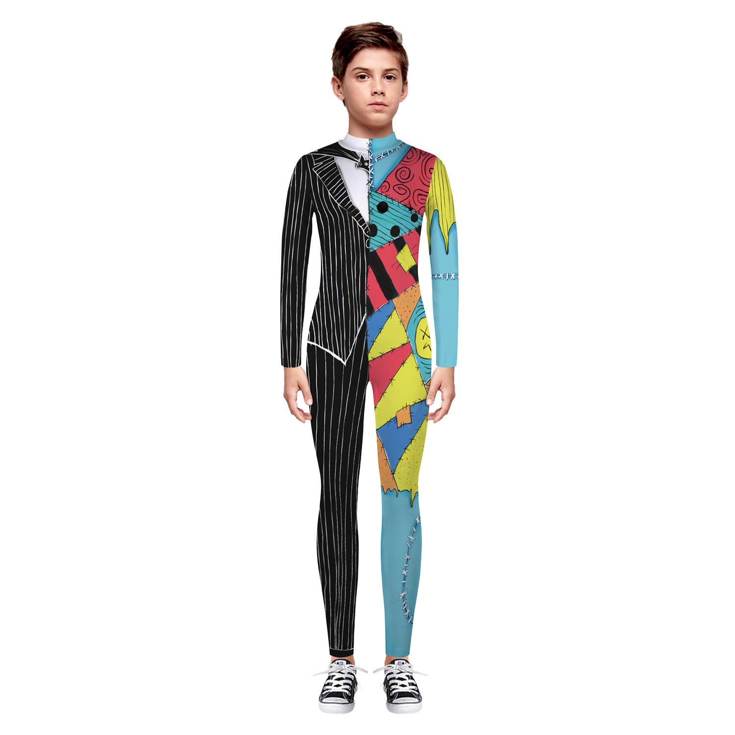 Family Matching Parent-child Long Sleeve Jumpsuit Digital Printing Pajamas