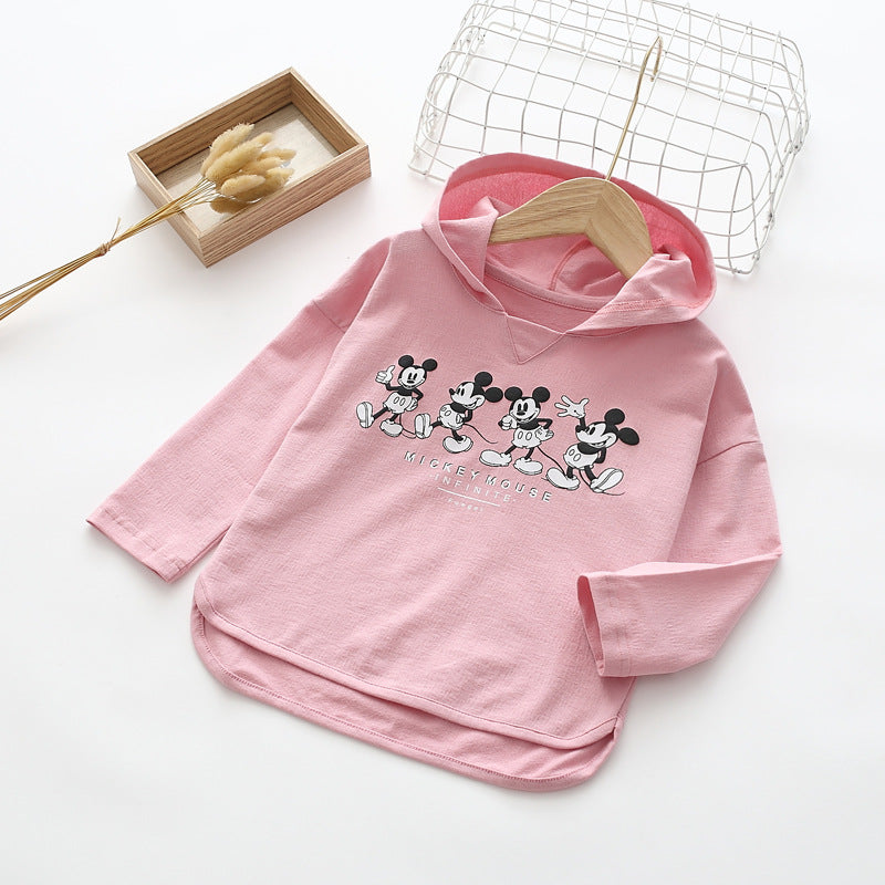 Kid Girl Cartoon Printed Shirts Boys Long Sleeve Pullover
