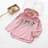 Kid Girl Cartoon Printed Shirts Boys Long Sleeve Pullover