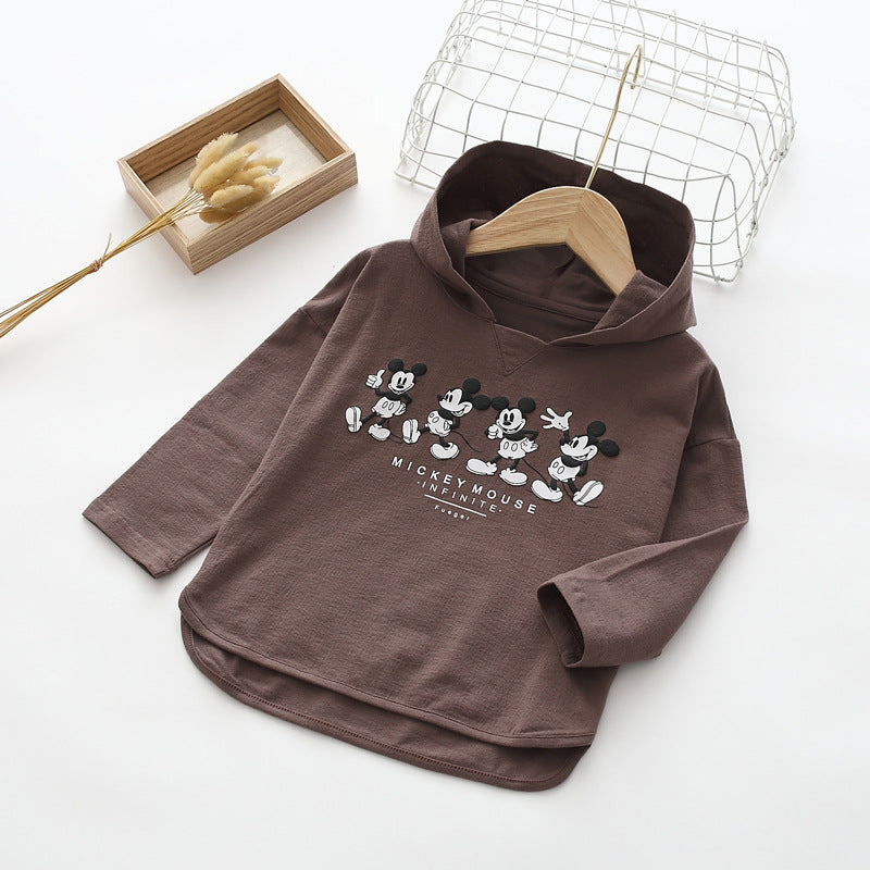 Kid Girl Cartoon Printed Shirts Boys Long Sleeve Pullover