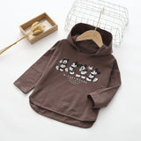 Kid Girl Cartoon Printed Shirts Boys Long Sleeve Pullover