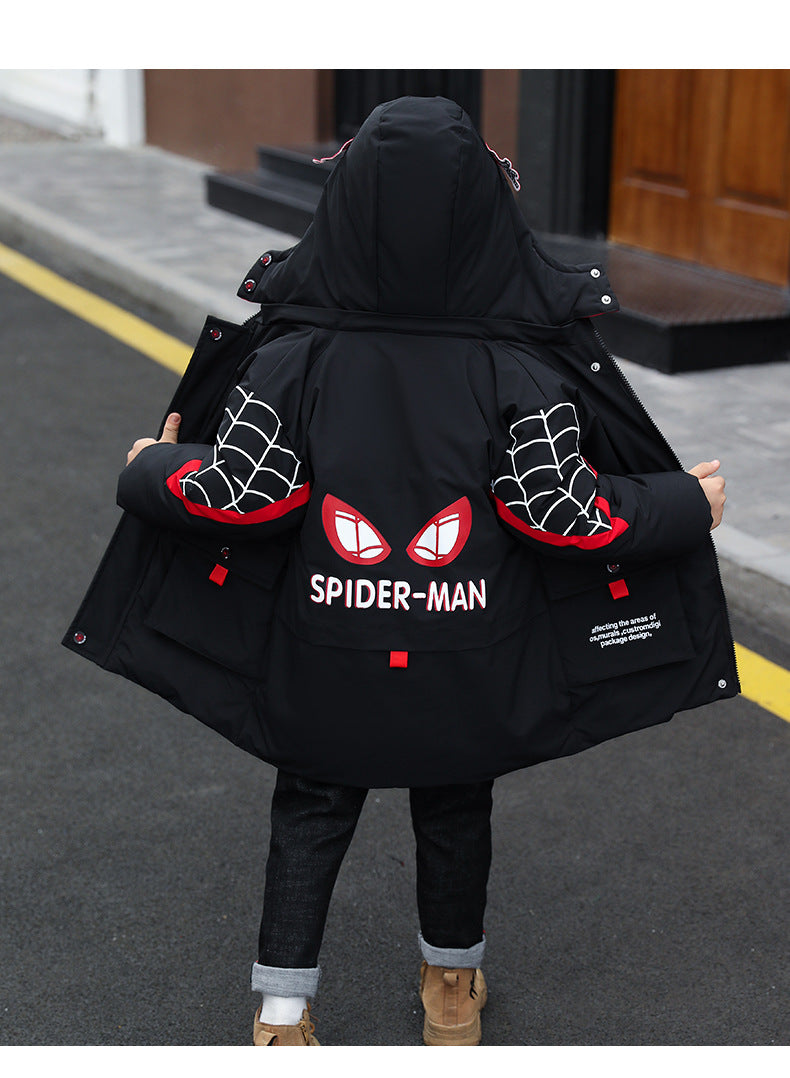 Kid Boys Winter Cotton Jacket Thickened Fashion Coat