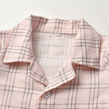 Kid Baby Boy Leisure Suit Check Pajamas Comfortable 2 Pcs Sets