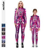 Family Matching Parent-child Long Sleeve Jumpsuit Digital Printing Pajamas