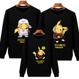Family Matching Pikachu Cute Spring Pullover Hoodie