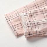 Kid Baby Boy Leisure Suit Check Pajamas Comfortable 2 Pcs Sets