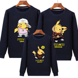 Family Matching Pikachu Cute Spring Pullover Hoodie