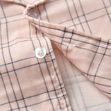 Kid Baby Boy Leisure Suit Check Pajamas Comfortable 2 Pcs Sets