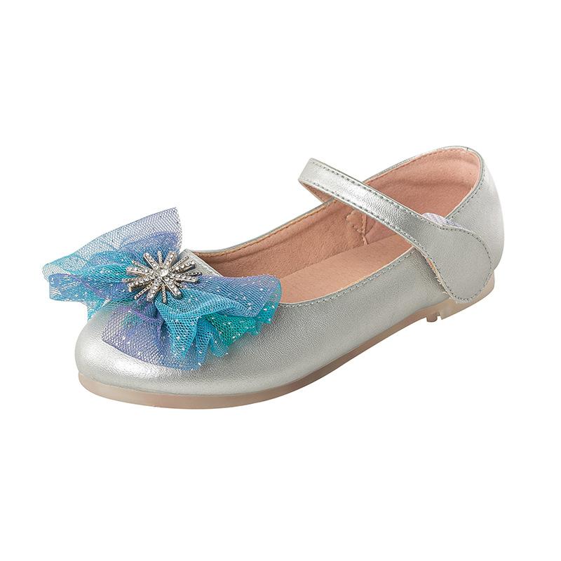 Girl Princess Shoes Bow Knot Small Leather Shoes Soft-soled Single Shoes