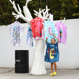 Kids Quick Drying Bathrobe Printing Absorbent Towel Pajamas