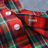 Long-sleeved Plaid Baby Boy Christmas Set 2 Pcs Suits