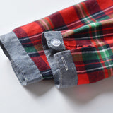 Long-sleeved Plaid Baby Boy Christmas Set 2 Pcs Suits