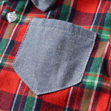 Long-sleeved Plaid Baby Boy Christmas Set 2 Pcs Suits