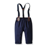 Long-sleeved Plaid Baby Boy Christmas Set 2 Pcs Suits