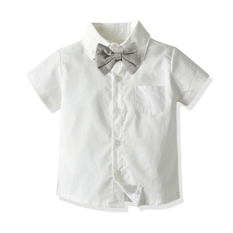 Kid Baby Boy Strap Shorts 3 Pcs Set Suits