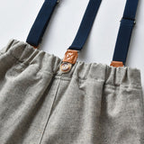 Kid Baby Boy Strap Shorts 3 Pcs Set Suits