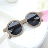 Boy Girl Cute Cartoon Bear Shape Fashion Round Sunglasses