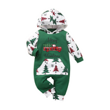 Baby Boy Girl Christmas Tree Letter Printed Romper