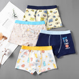 Kid Boys Cartoon Underwear Cotton Teens Briefs Soft Shorts 4 Lots