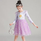 Girl Korean Gauze Sunflower Casual Dresses 3-10 Years