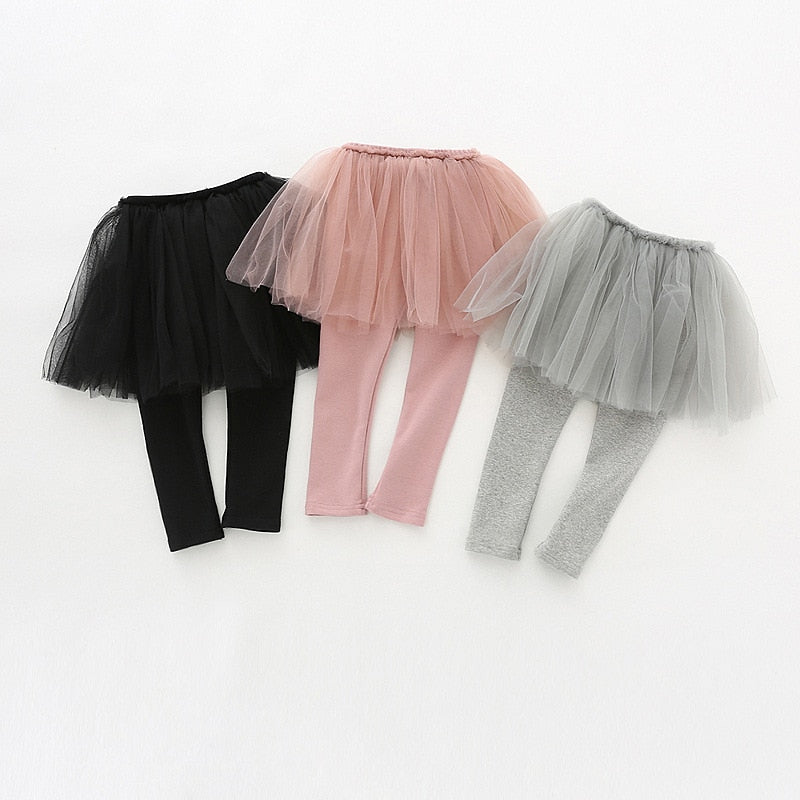 Baby Girls  Legging Tutu Layer Skinny Spring Autumn Pants 1-6 Years