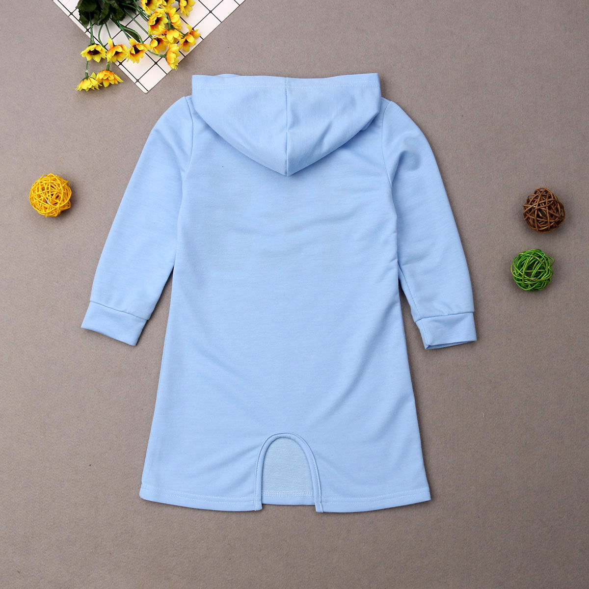 Herbstliches, lässiges Sweatshirtkleid für Kinder, Mädchen, Buchstabendruck