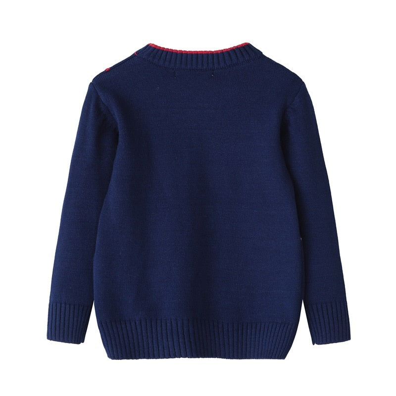 Kids Boys Girls Long-sleeved Cloth Gloves Cotoon Warm Sweater 2-7 Years