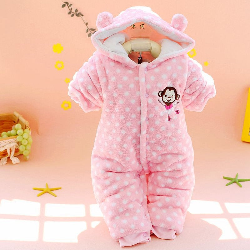 Baby Boys Girls Rompers Coral Cute Infant Overall  Jumpsuit