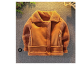 Kids Winter Jackets Thickening Warm Cashmere Fake Fur Coat for Boys Girls