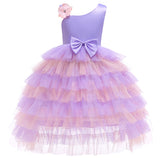 Kid Baby Girls Princess Elegant Flower Party Evening Gown Dresses