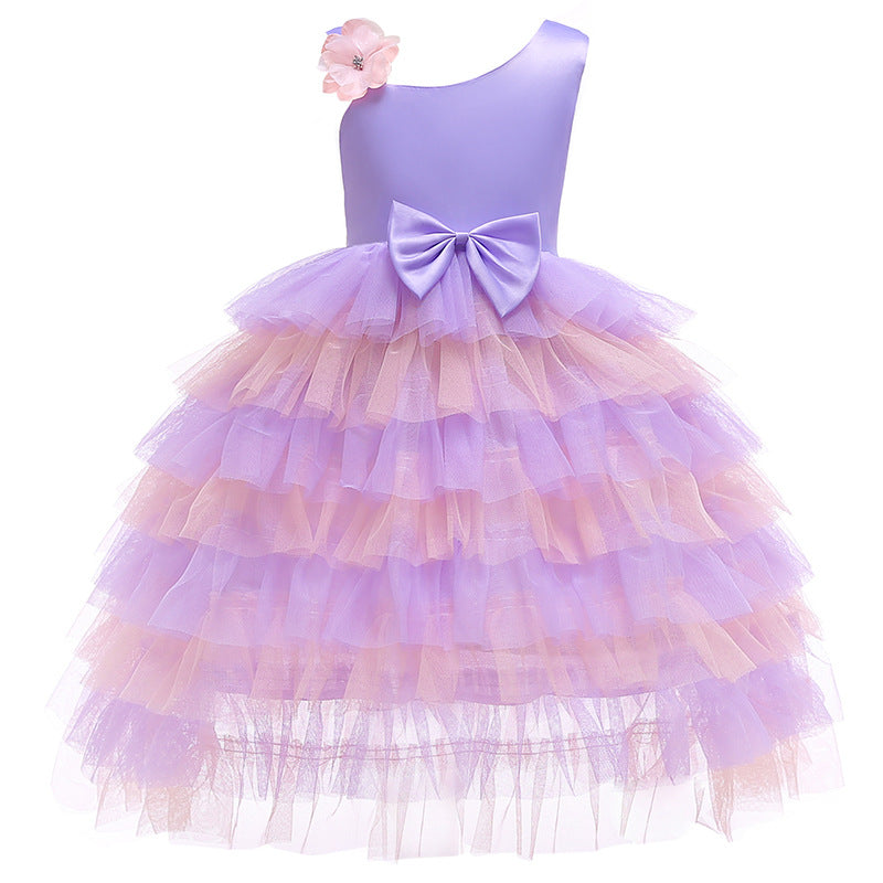 Kid Baby Girls Princess Elegant Flower Party Evening Gown Dresses