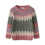 Kids Boys Long-sleeved Bottoming Geometric Pattern Fashion Sweaters