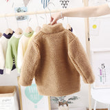 Girls Baby Cashmere Long Winter Coat 1-6 Years