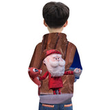 Kids Boy Christmas T shirt Cartoon Hoodie Santa Reindeer 3D Printed Sweatshirt
