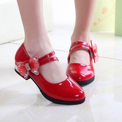 Girls Models Bowknot Princess Shoes