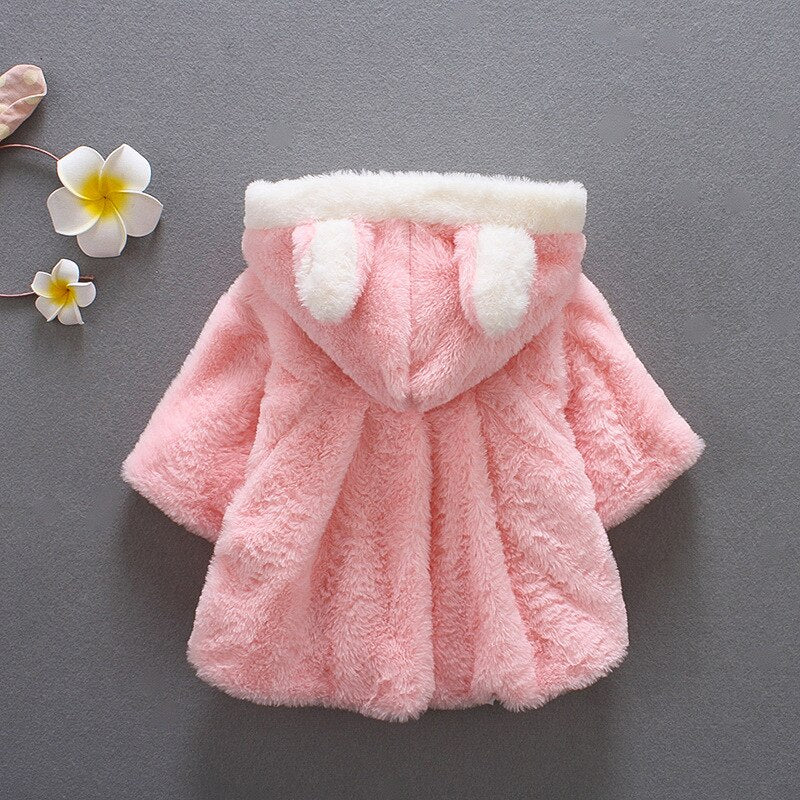Baby Toddler Girl Coats Jackets Winter Hooded Outwears Overcoats
