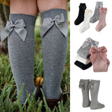 Baby Girls Big Bow Knee High Long Soft Bowknot Socks