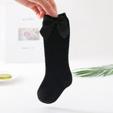 Baby Girls Big Bow Knee High Long Soft Bowknot Socks